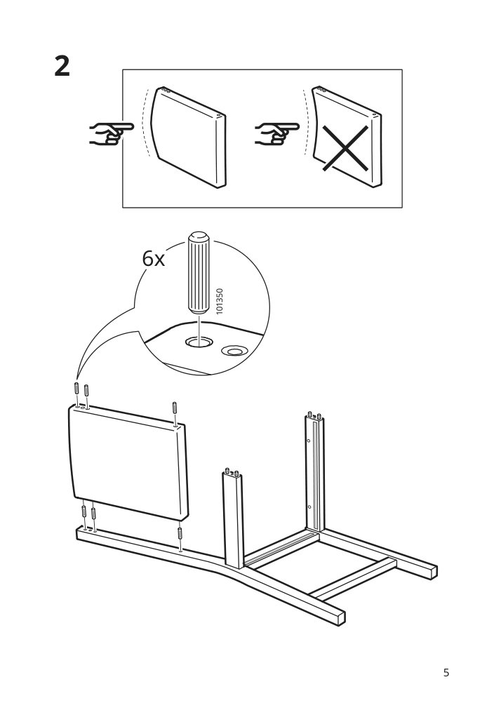 Assembly instructions for IKEA Stefan chair brown black knisa gray beige | Page 5 - IKEA INGATORP / STEFAN table and 4 chairs 194.675.74