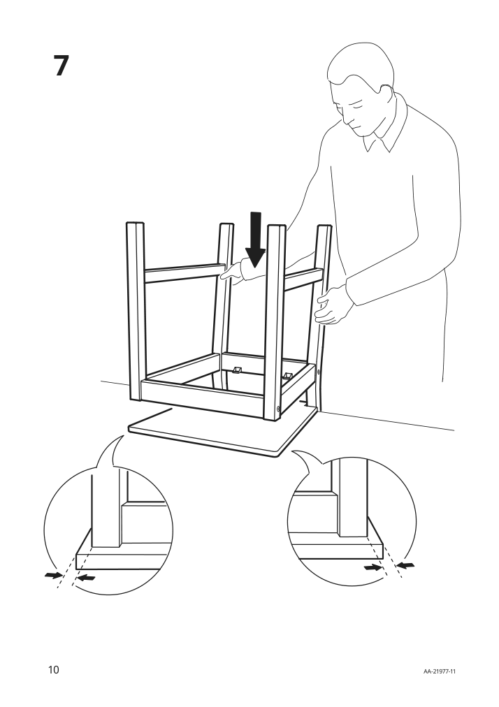 Assembly instructions for IKEA Stefan chair brown black | Page 10 - IKEA LANEBERG / STEFAN table and 4 chairs 294.829.51