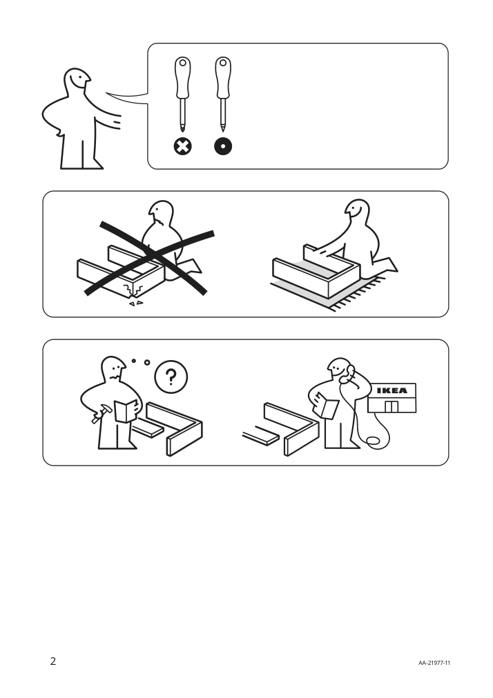 Assembly instructions for IKEA Stefan chair brown black | Page 2 - IKEA LANEBERG / STEFAN table and 4 chairs 294.829.51