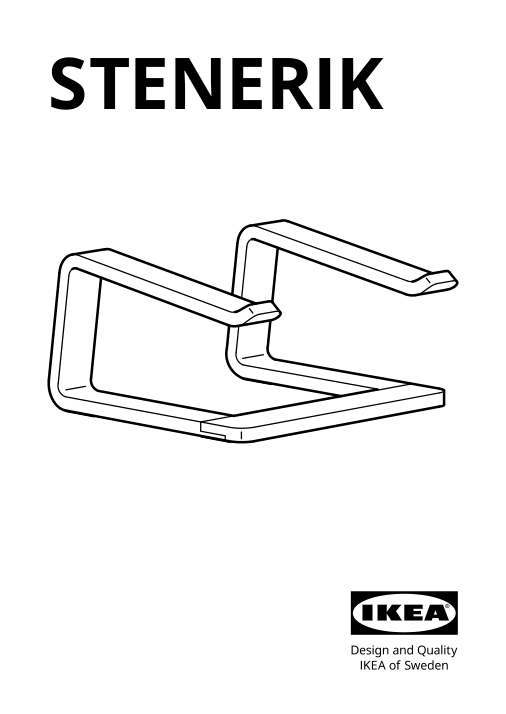 Assembly instructions for IKEA Stenerik laptop support | Page 1 - IKEA STENERIK laptop support 305.640.12