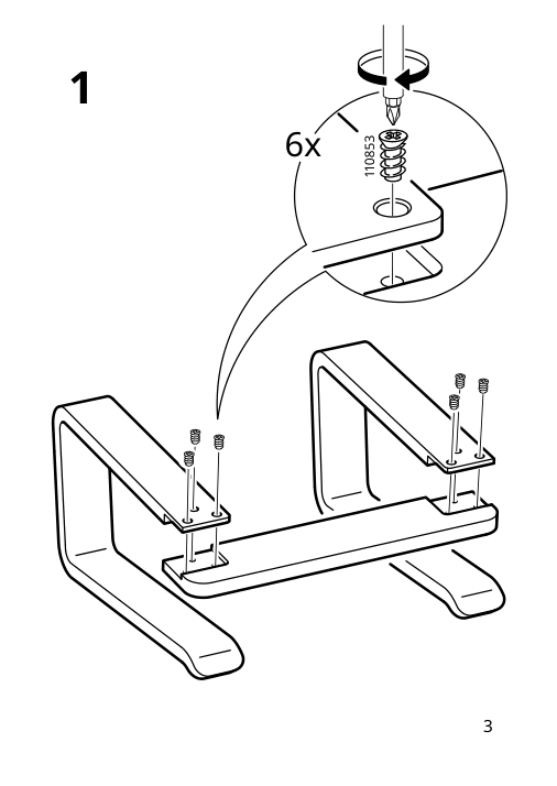 Assembly instructions for IKEA Stenerik laptop support | Page 3 - IKEA STENERIK laptop support 305.640.12