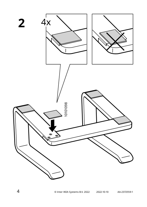 Assembly instructions for IKEA Stenerik laptop support | Page 4 - IKEA STENERIK laptop support 305.640.12