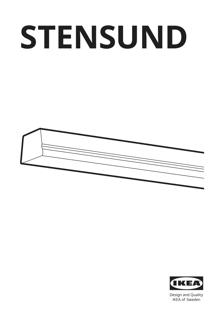 Assembly instructions for IKEA Stensund contoured deco strip beige | Page 1 - IKEA STENSUND contoured deco strip 304.531.70