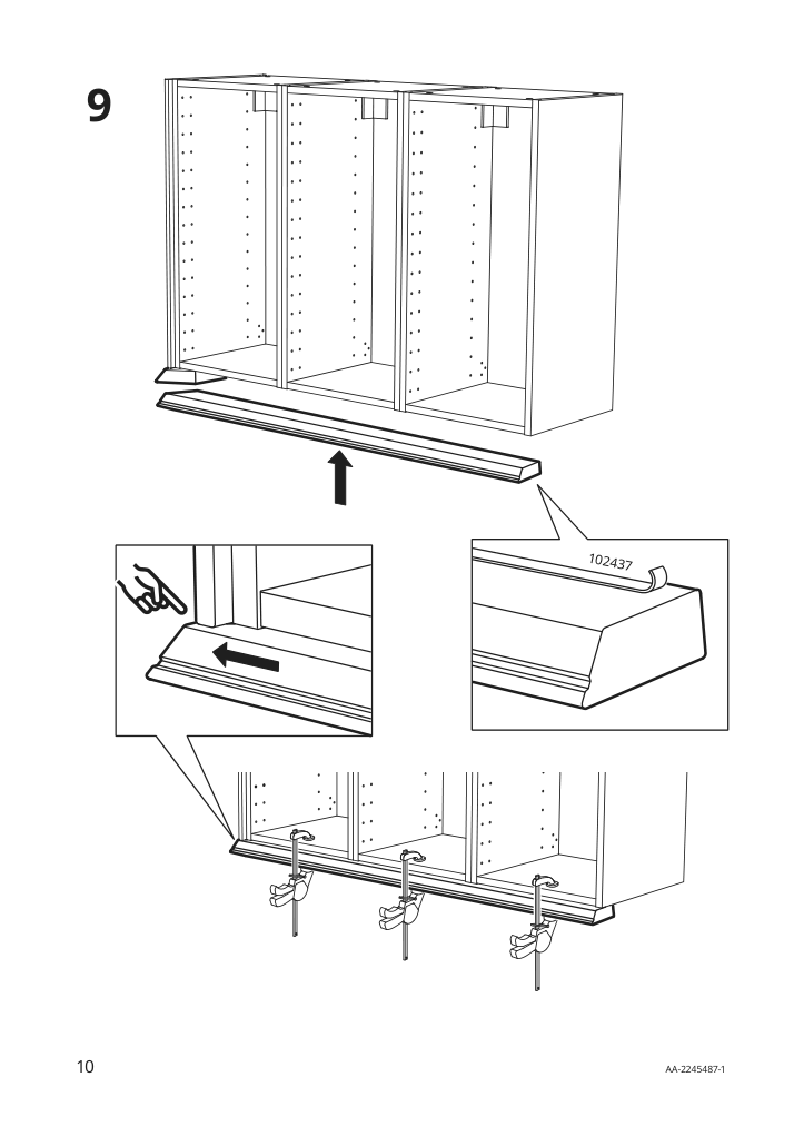 Assembly instructions for IKEA Stensund contoured deco strip beige | Page 10 - IKEA STENSUND contoured deco strip 304.531.70