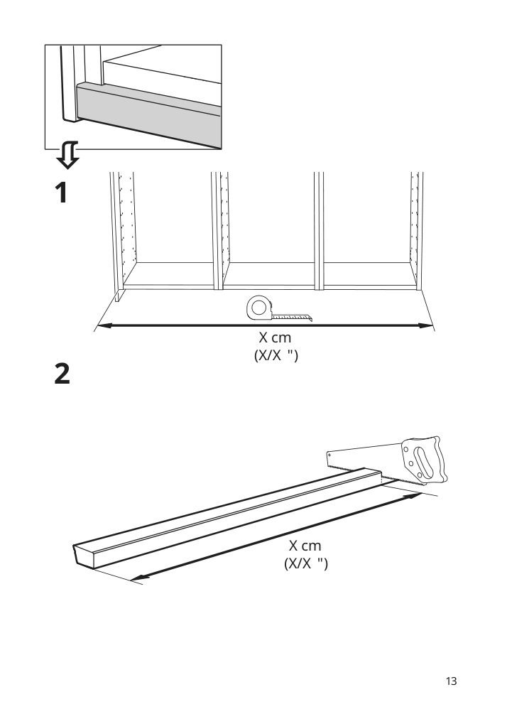 Assembly instructions for IKEA Stensund contoured deco strip beige | Page 13 - IKEA STENSUND contoured deco strip 304.531.70