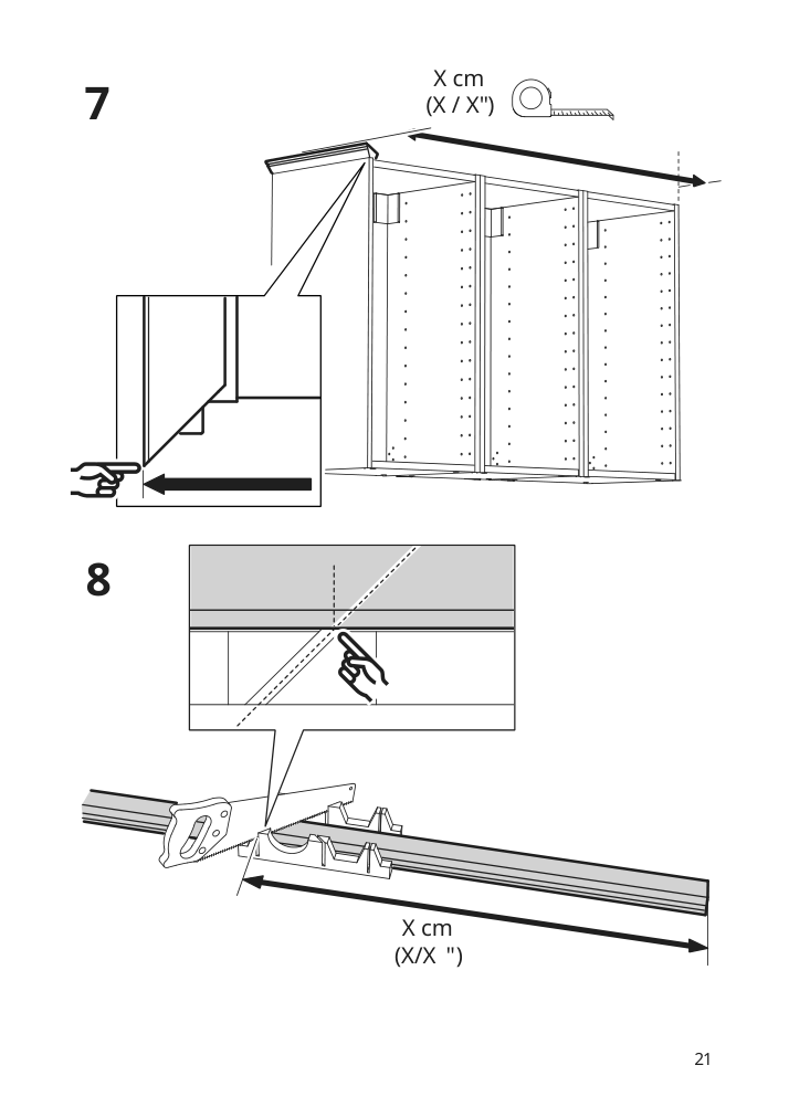 Assembly instructions for IKEA Stensund contoured deco strip beige | Page 21 - IKEA STENSUND contoured deco strip 304.531.70