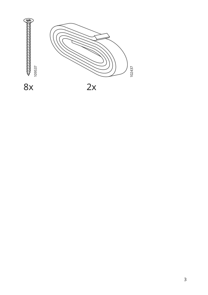 Assembly instructions for IKEA Stensund contoured deco strip beige | Page 3 - IKEA STENSUND contoured deco strip 304.531.70