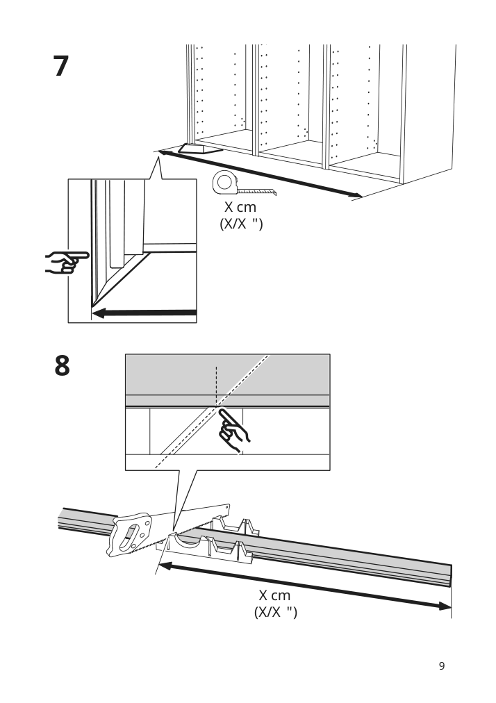 Assembly instructions for IKEA Stensund contoured deco strip beige | Page 9 - IKEA STENSUND contoured deco strip 304.531.70