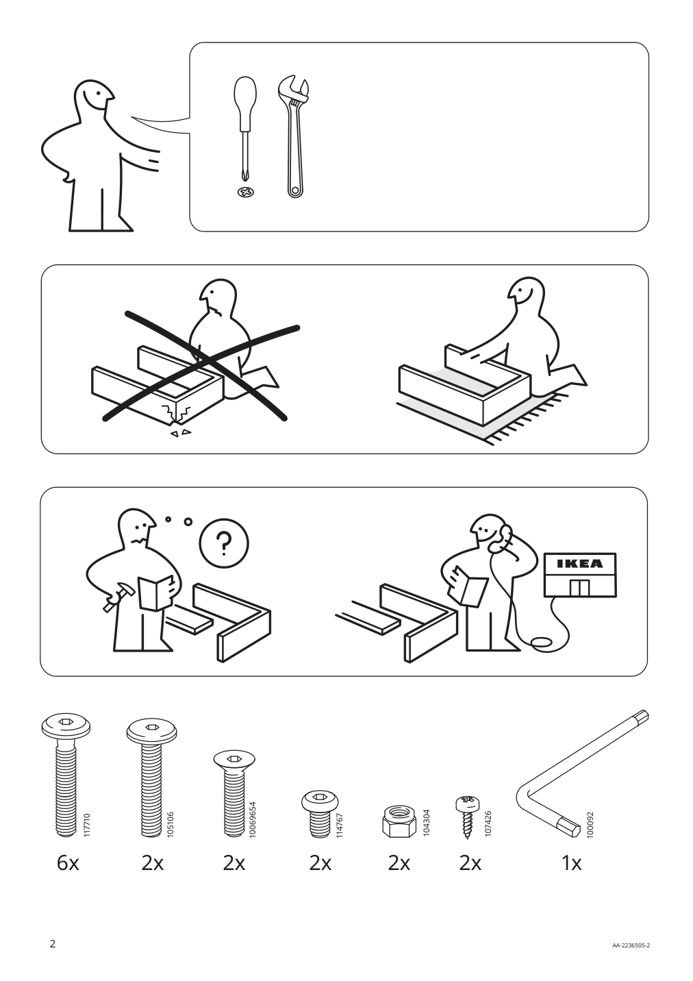 Assembly instructions for IKEA Stig bar stool with backrest black black | Page 2 - IKEA HÅVERUD / STIG table and 4 stools 894.289.23