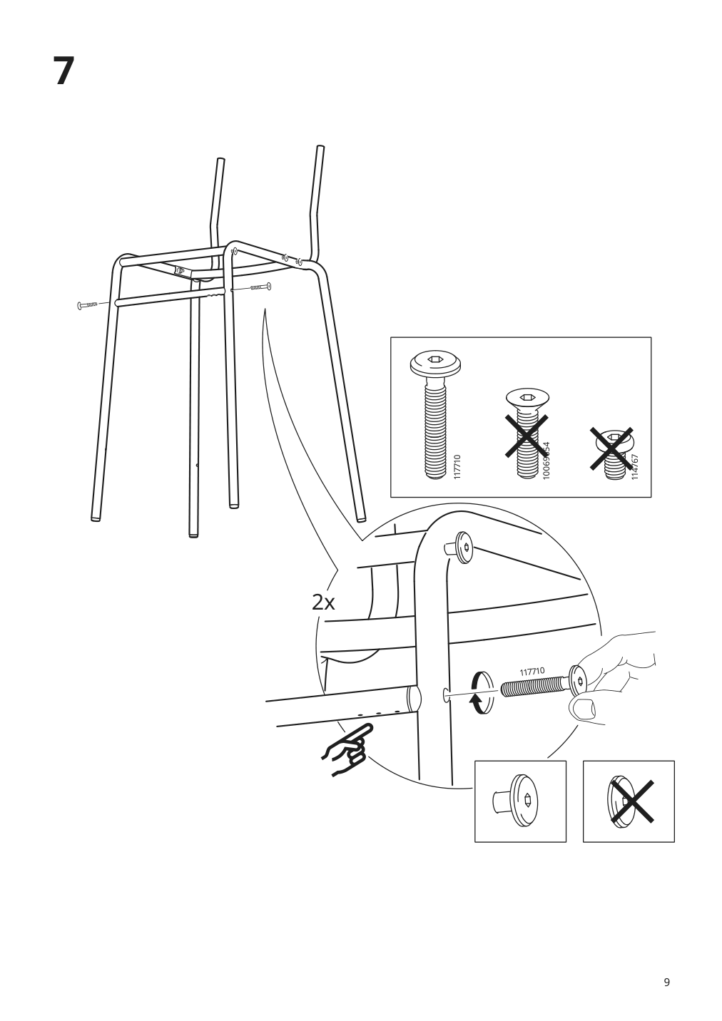 Assembly instructions for IKEA Stig bar stool with backrest black black | Page 9 - IKEA HÅVERUD / STIG table and 4 stools 894.289.23