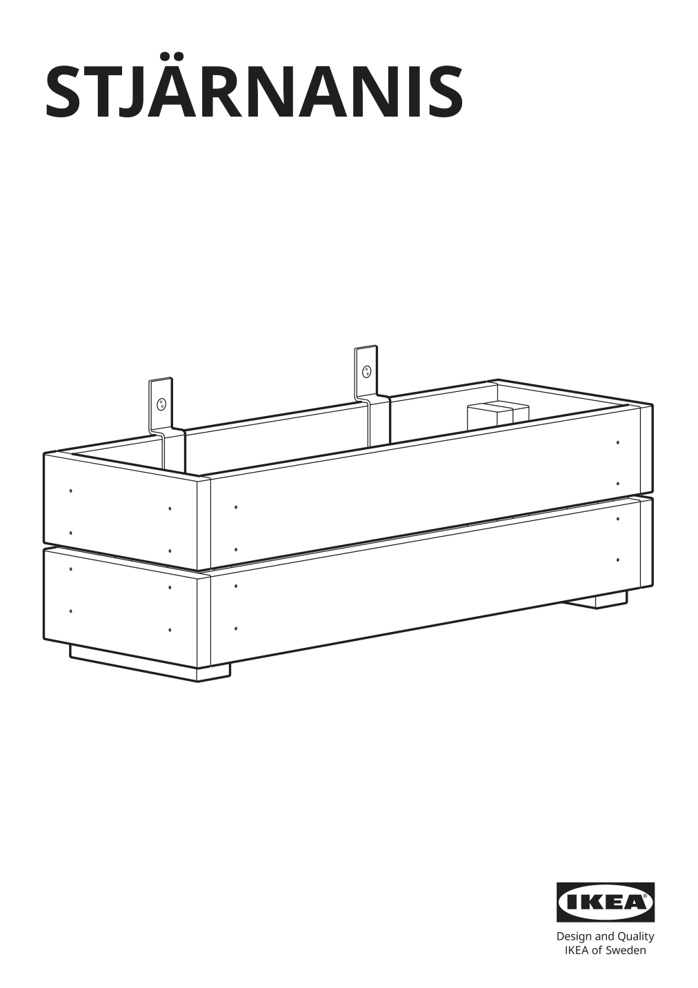 Assembly instructions for IKEA Stjaernanis flower box outdoor acacia | Page 1 - IKEA STJÄRNANIS flower box 305.607.16