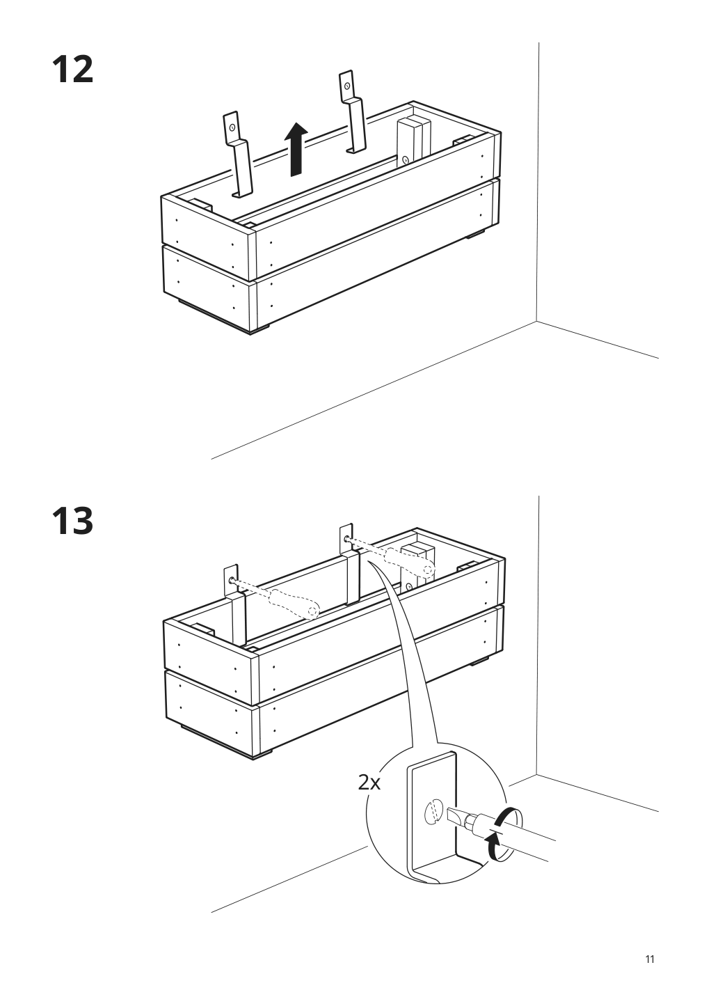 Assembly instructions for IKEA Stjaernanis flower box outdoor acacia | Page 11 - IKEA STJÄRNANIS flower box 305.607.16