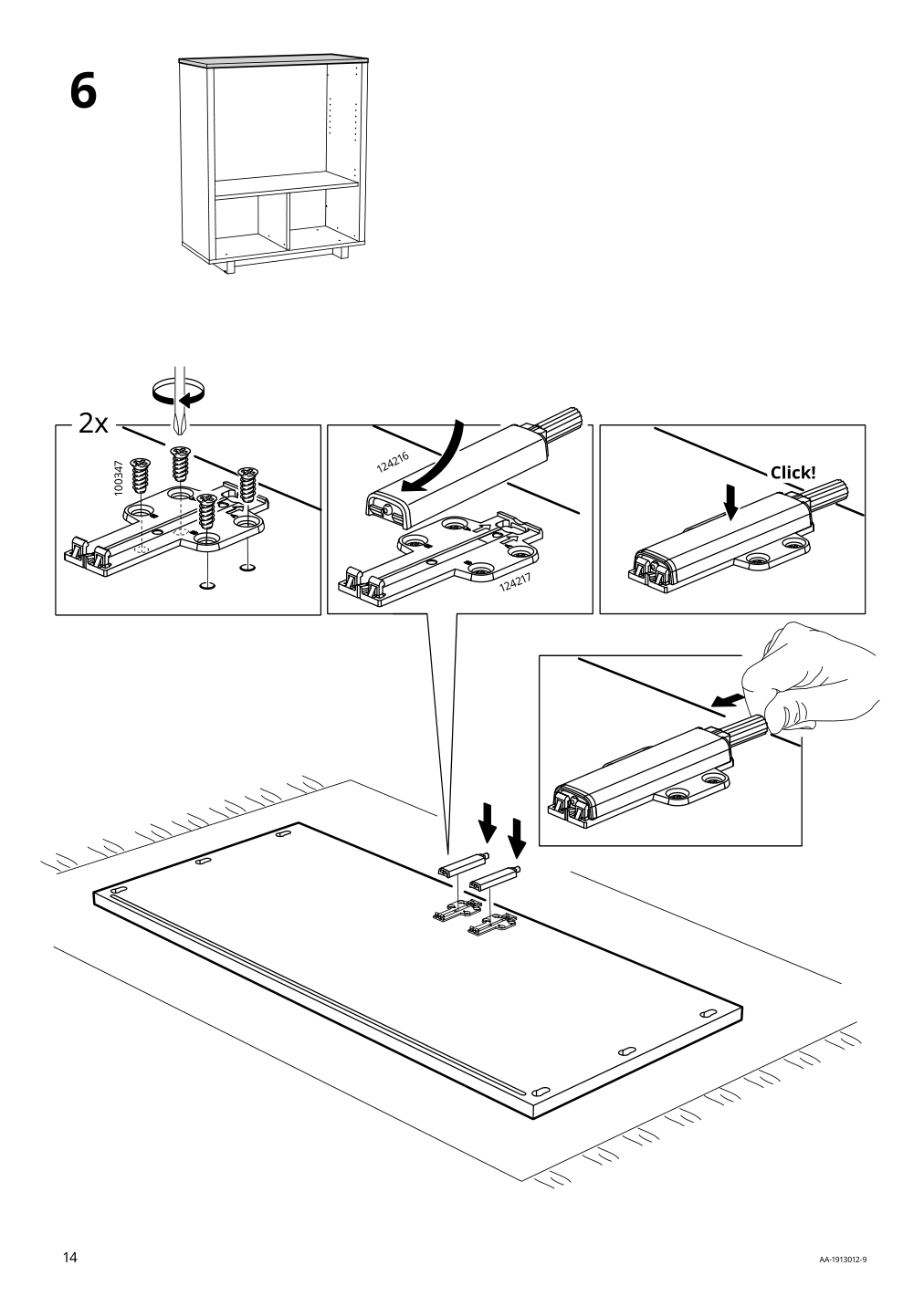 Assembly instructions for IKEA Stockholm cabinet with 2 drawers walnut veneer | Page 14 - IKEA STOCKHOLM cabinet with 2 drawers 802.397.24