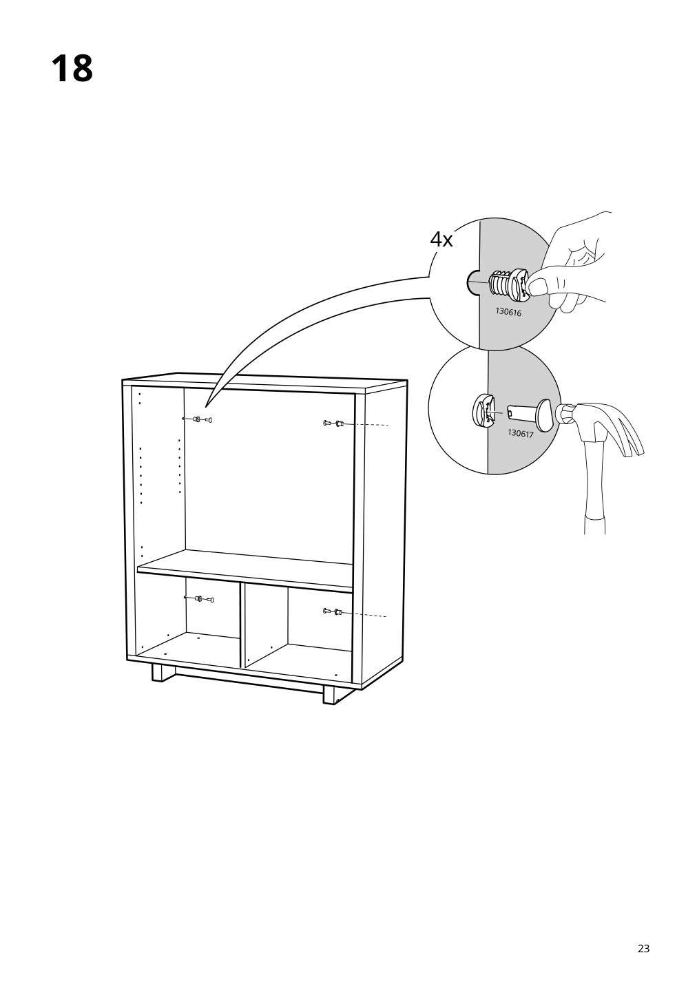 Assembly instructions for IKEA Stockholm cabinet with 2 drawers walnut veneer | Page 23 - IKEA STOCKHOLM cabinet with 2 drawers 802.397.24