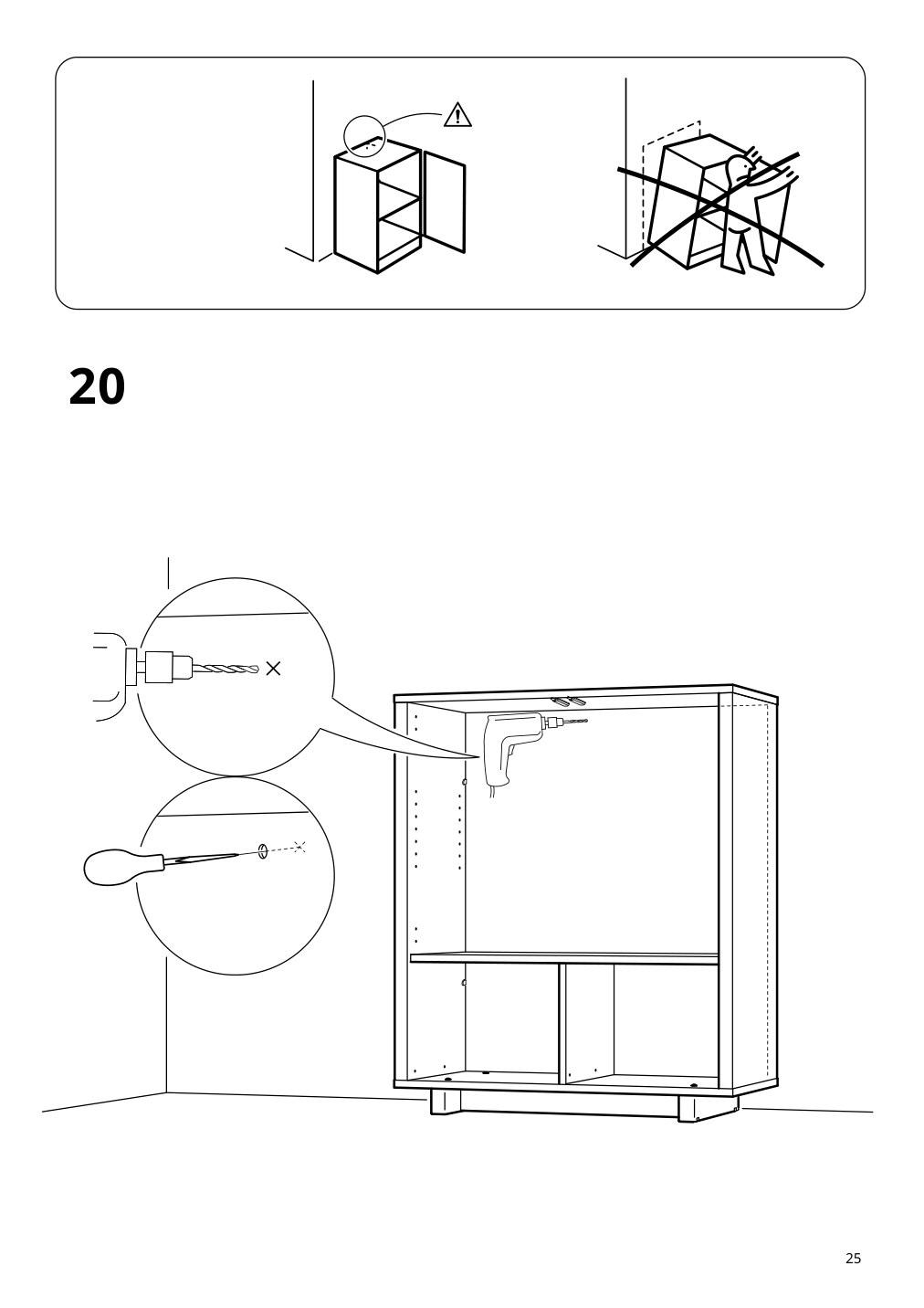 Assembly instructions for IKEA Stockholm cabinet with 2 drawers walnut veneer | Page 25 - IKEA STOCKHOLM cabinet with 2 drawers 802.397.24