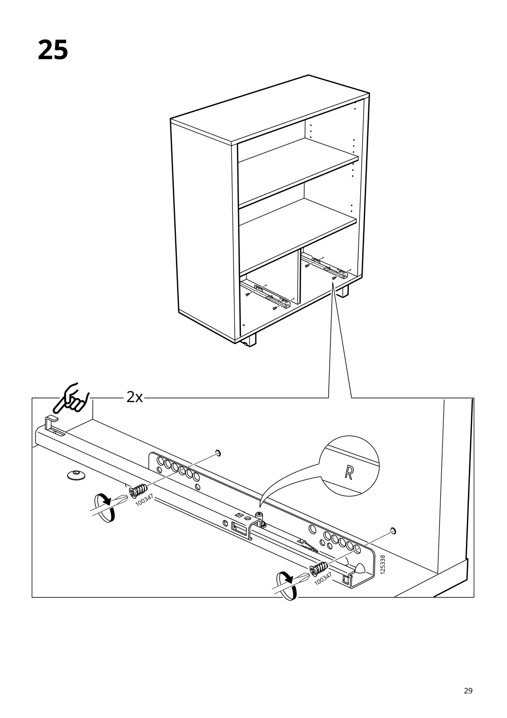 Assembly instructions for IKEA Stockholm cabinet with 2 drawers walnut veneer | Page 29 - IKEA STOCKHOLM cabinet with 2 drawers 802.397.24