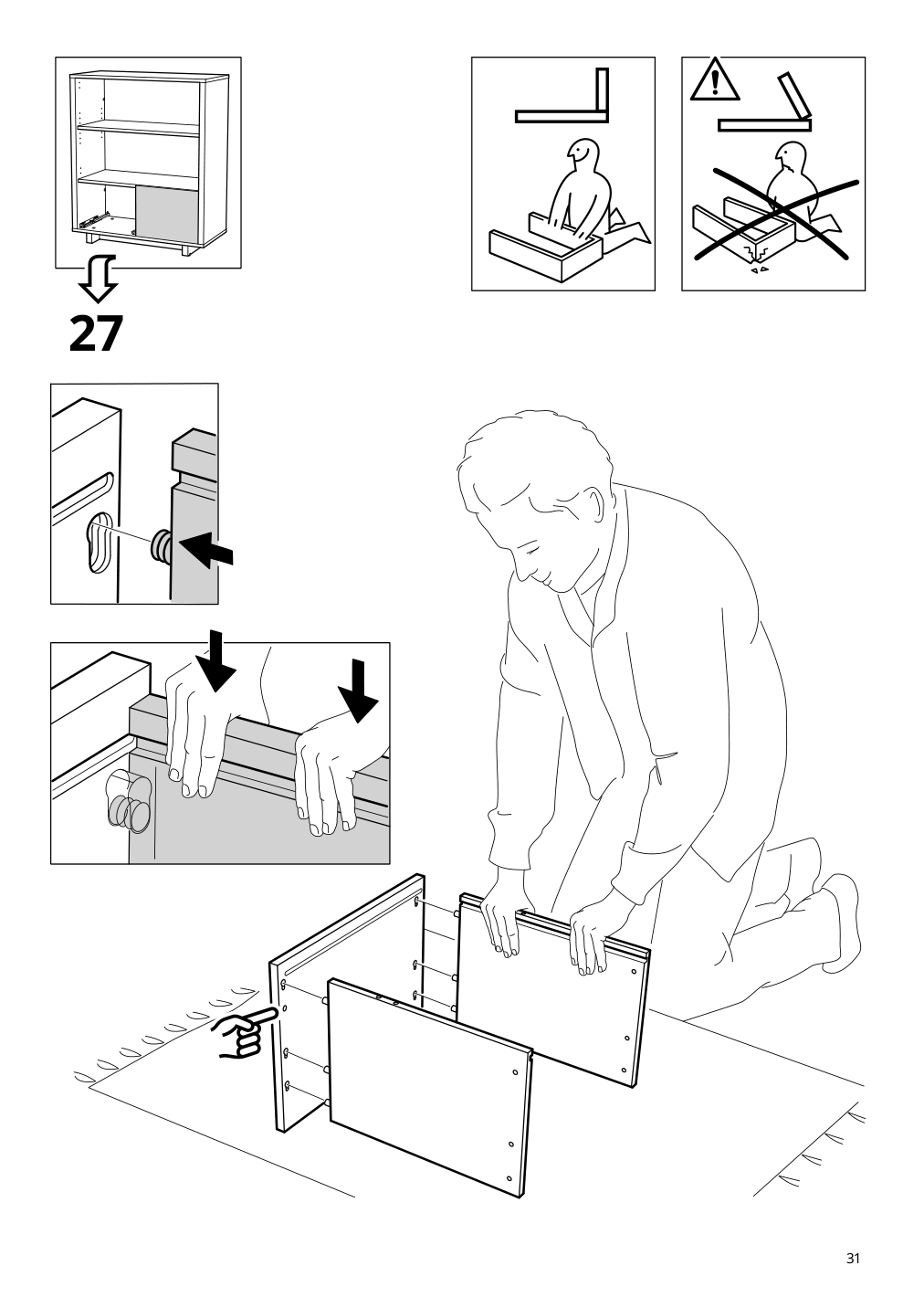 Assembly instructions for IKEA Stockholm cabinet with 2 drawers walnut veneer | Page 31 - IKEA STOCKHOLM cabinet with 2 drawers 802.397.24