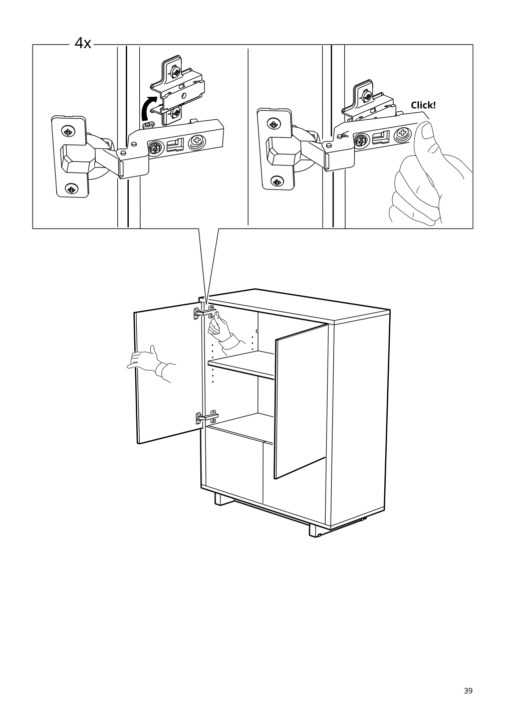 Assembly instructions for IKEA Stockholm cabinet with 2 drawers walnut veneer | Page 39 - IKEA STOCKHOLM cabinet with 2 drawers 802.397.24