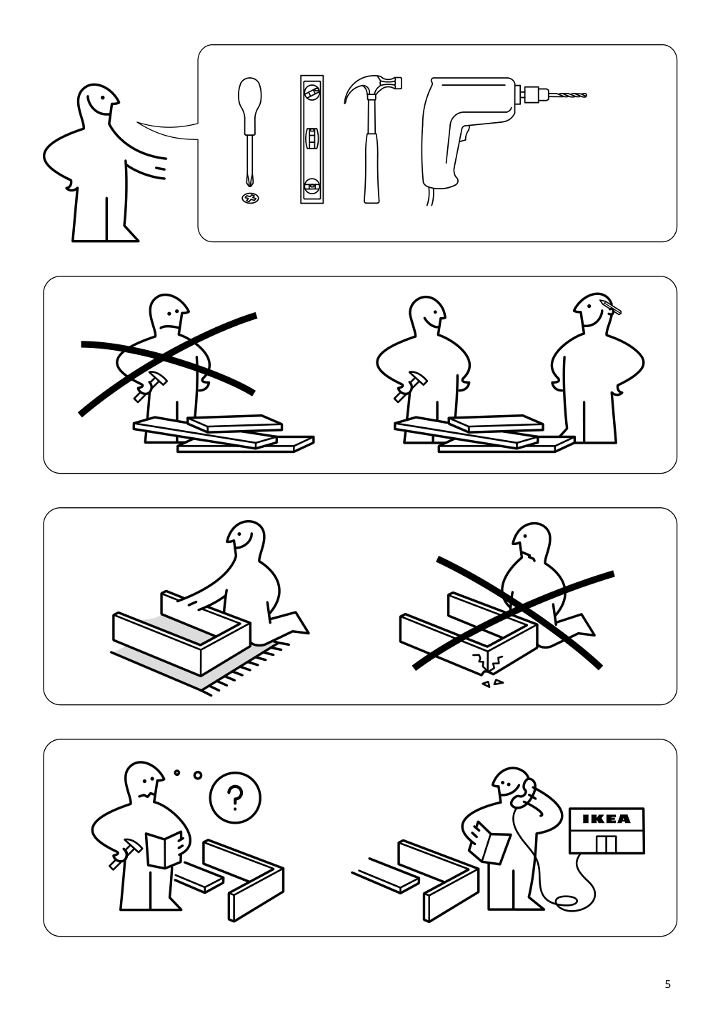 Assembly instructions for IKEA Stockholm cabinet with 2 drawers walnut veneer | Page 5 - IKEA STOCKHOLM cabinet with 2 drawers 802.397.24