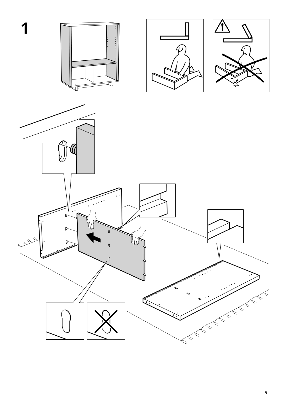 Assembly instructions for IKEA Stockholm cabinet with 2 drawers walnut veneer | Page 9 - IKEA STOCKHOLM cabinet with 2 drawers 802.397.24