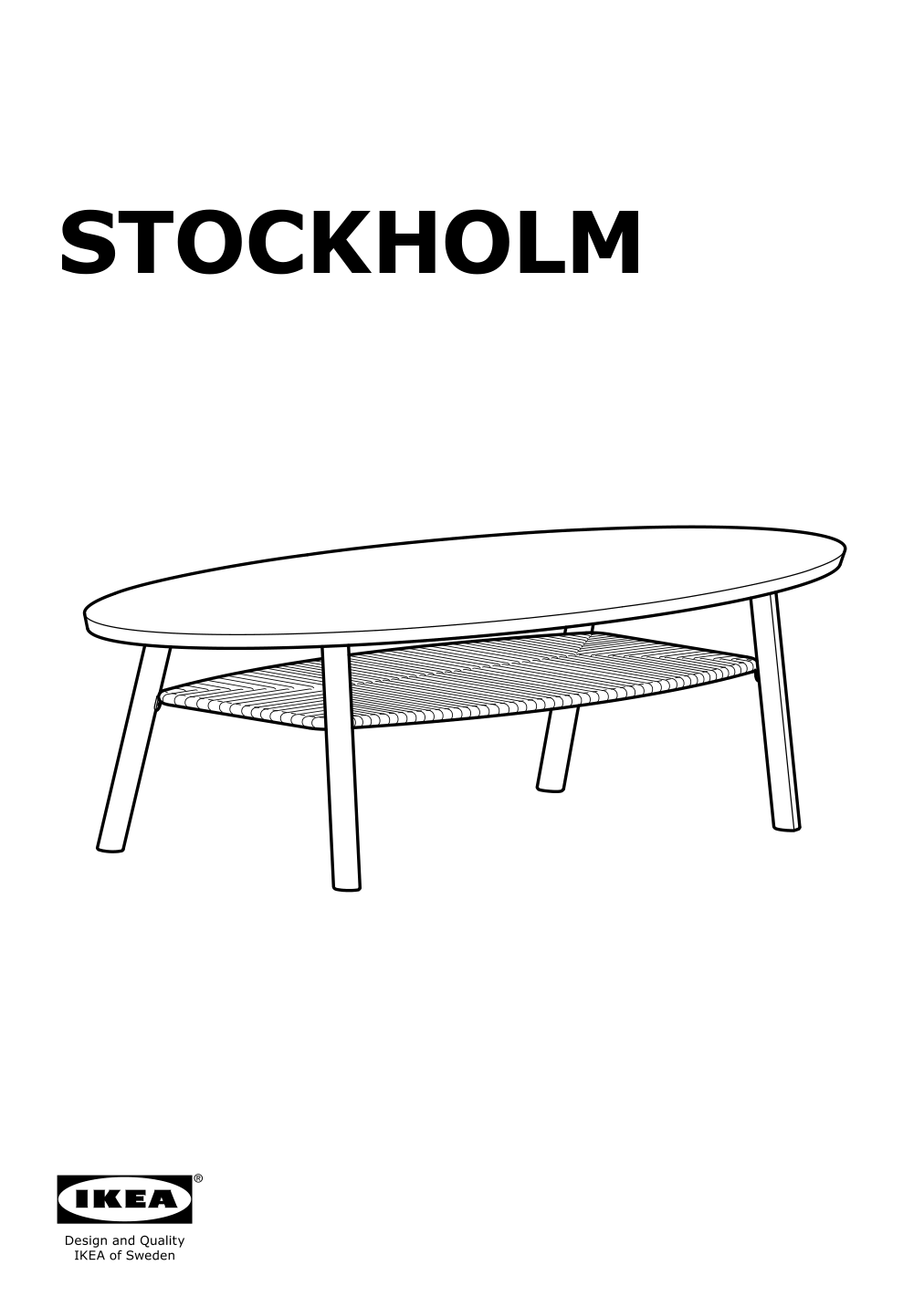 Assembly instructions for IKEA Stockholm coffee table walnut veneer | Page 1 - IKEA STOCKHOLM coffee table 702.397.10