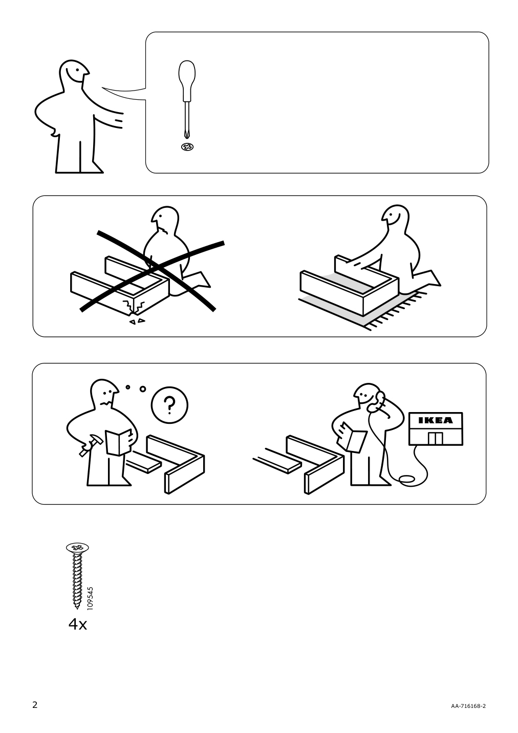 Assembly instructions for IKEA Stockholm coffee table walnut veneer | Page 2 - IKEA STOCKHOLM coffee table 702.397.10