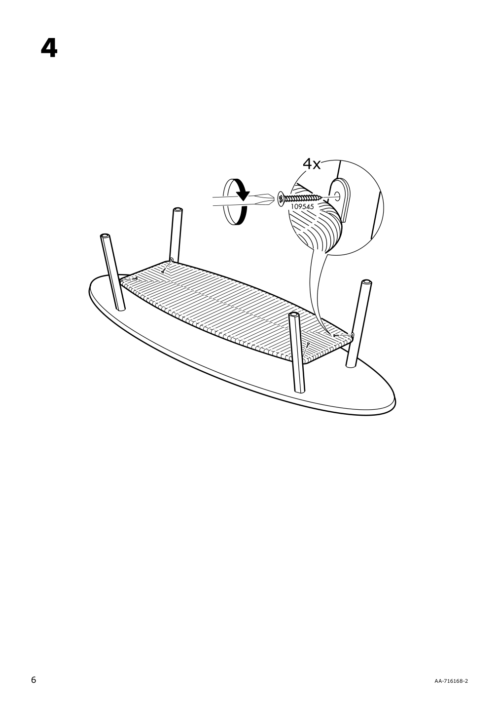 Assembly instructions for IKEA Stockholm coffee table walnut veneer | Page 6 - IKEA STOCKHOLM coffee table 702.397.10