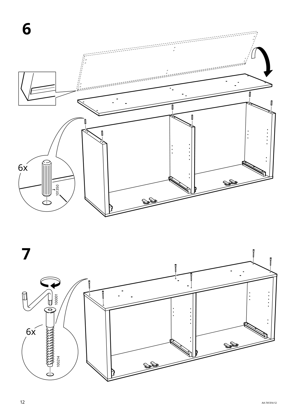 Assembly instructions for IKEA Stockholm sideboard walnut veneer | Page 12 - IKEA STOCKHOLM sideboard 402.397.21