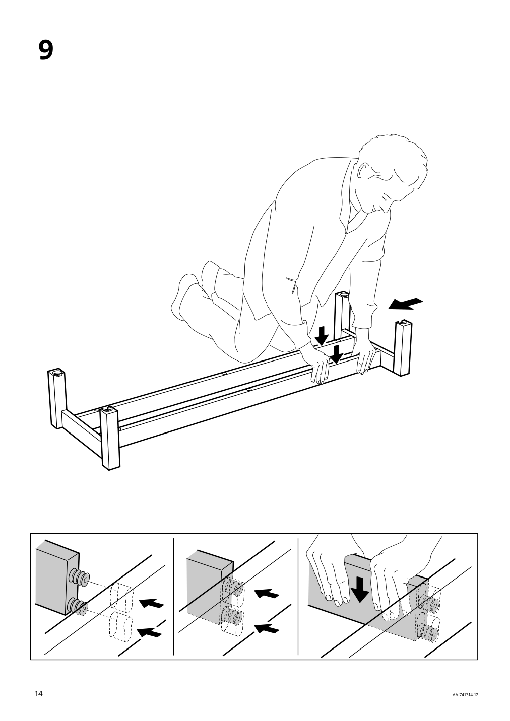 Assembly instructions for IKEA Stockholm sideboard walnut veneer | Page 14 - IKEA STOCKHOLM sideboard 402.397.21