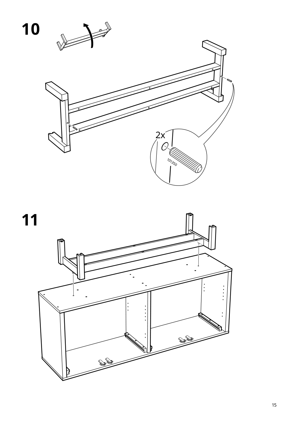 Assembly instructions for IKEA Stockholm sideboard walnut veneer | Page 15 - IKEA STOCKHOLM sideboard 402.397.21