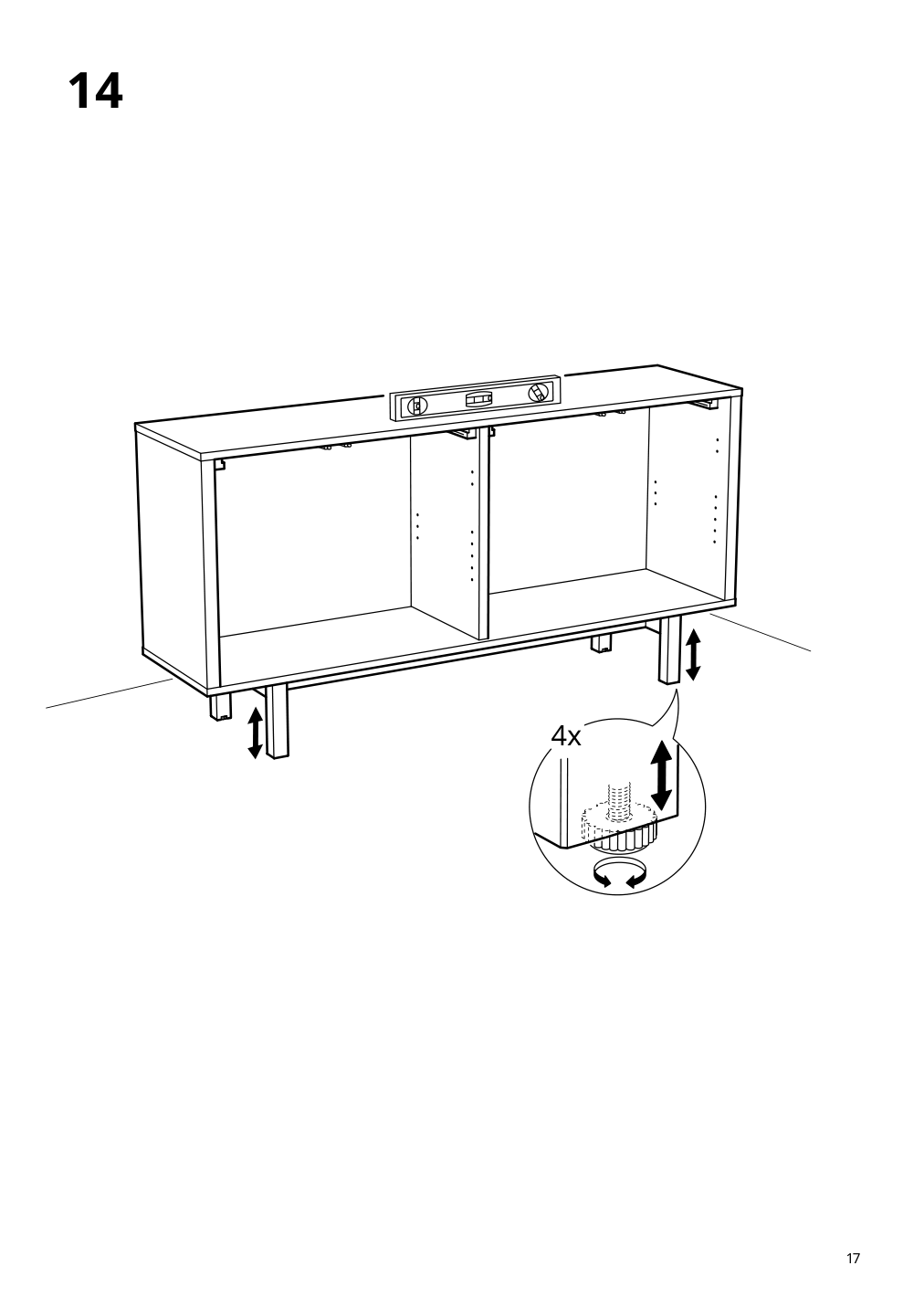 Assembly instructions for IKEA Stockholm sideboard walnut veneer | Page 17 - IKEA STOCKHOLM sideboard 402.397.21