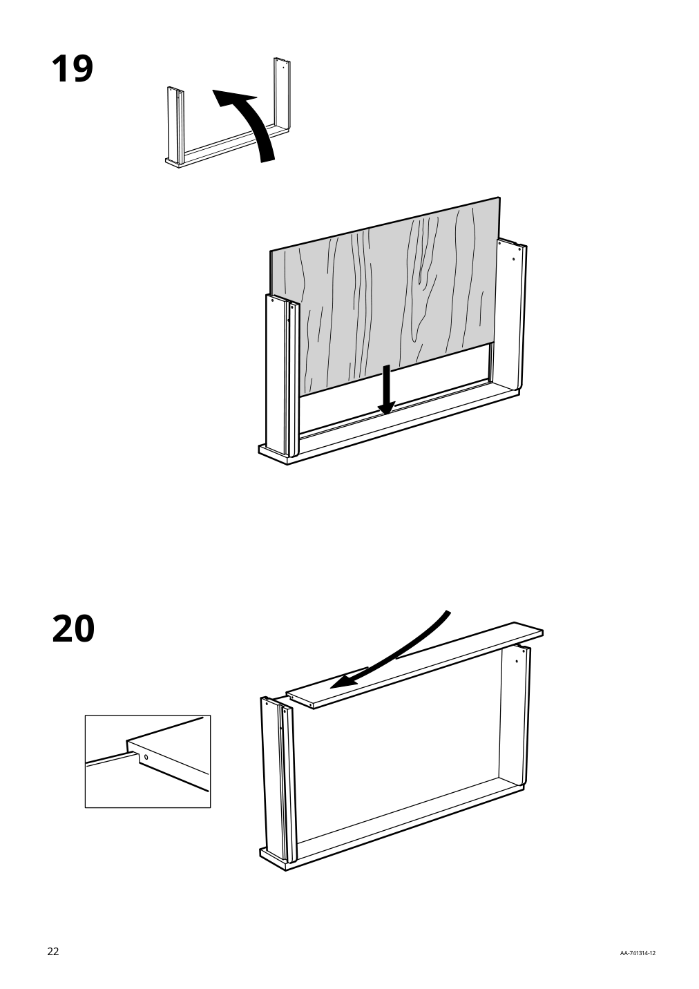 Assembly instructions for IKEA Stockholm sideboard walnut veneer | Page 22 - IKEA STOCKHOLM sideboard 402.397.21