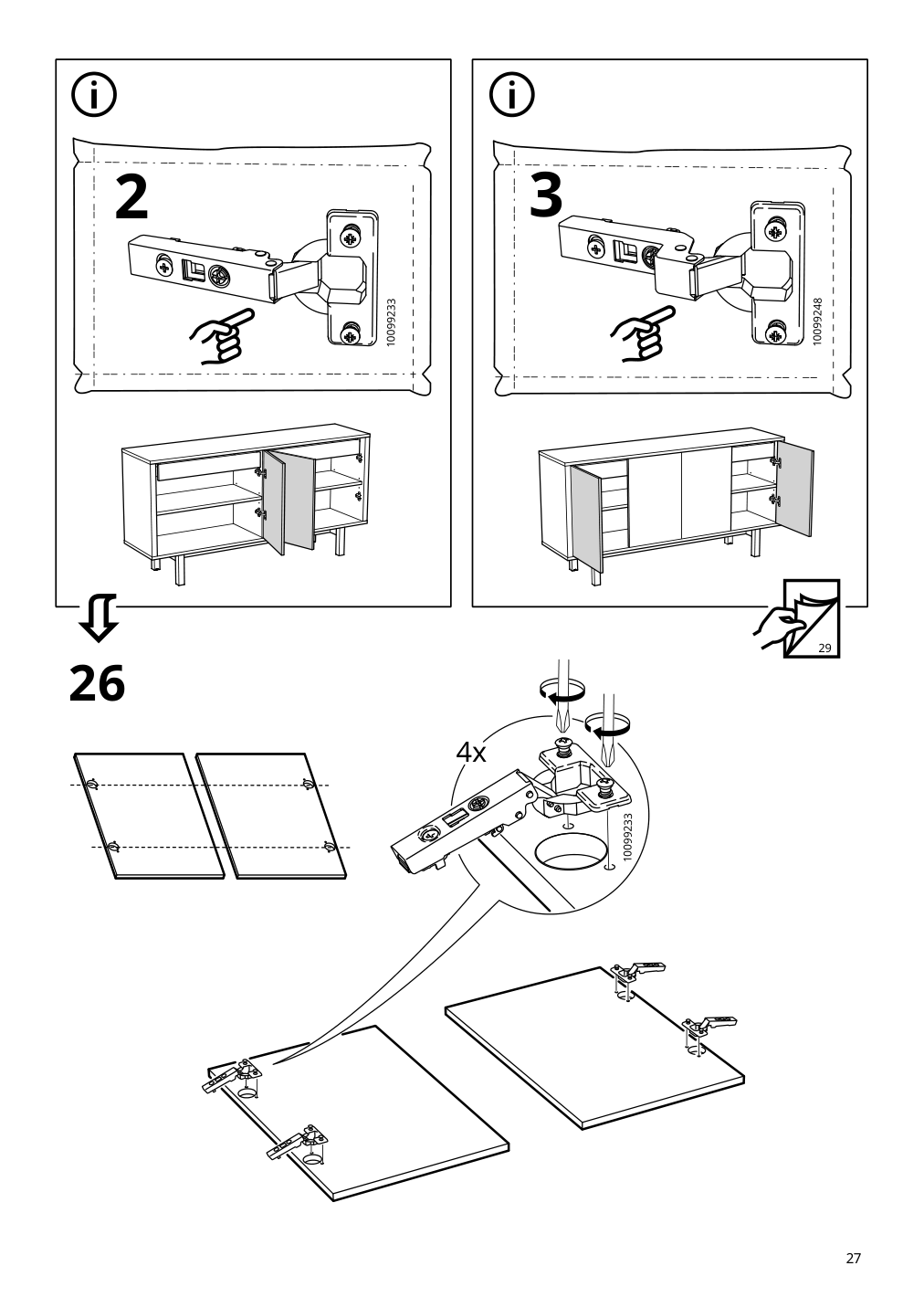 Assembly instructions for IKEA Stockholm sideboard walnut veneer | Page 27 - IKEA STOCKHOLM sideboard 402.397.21