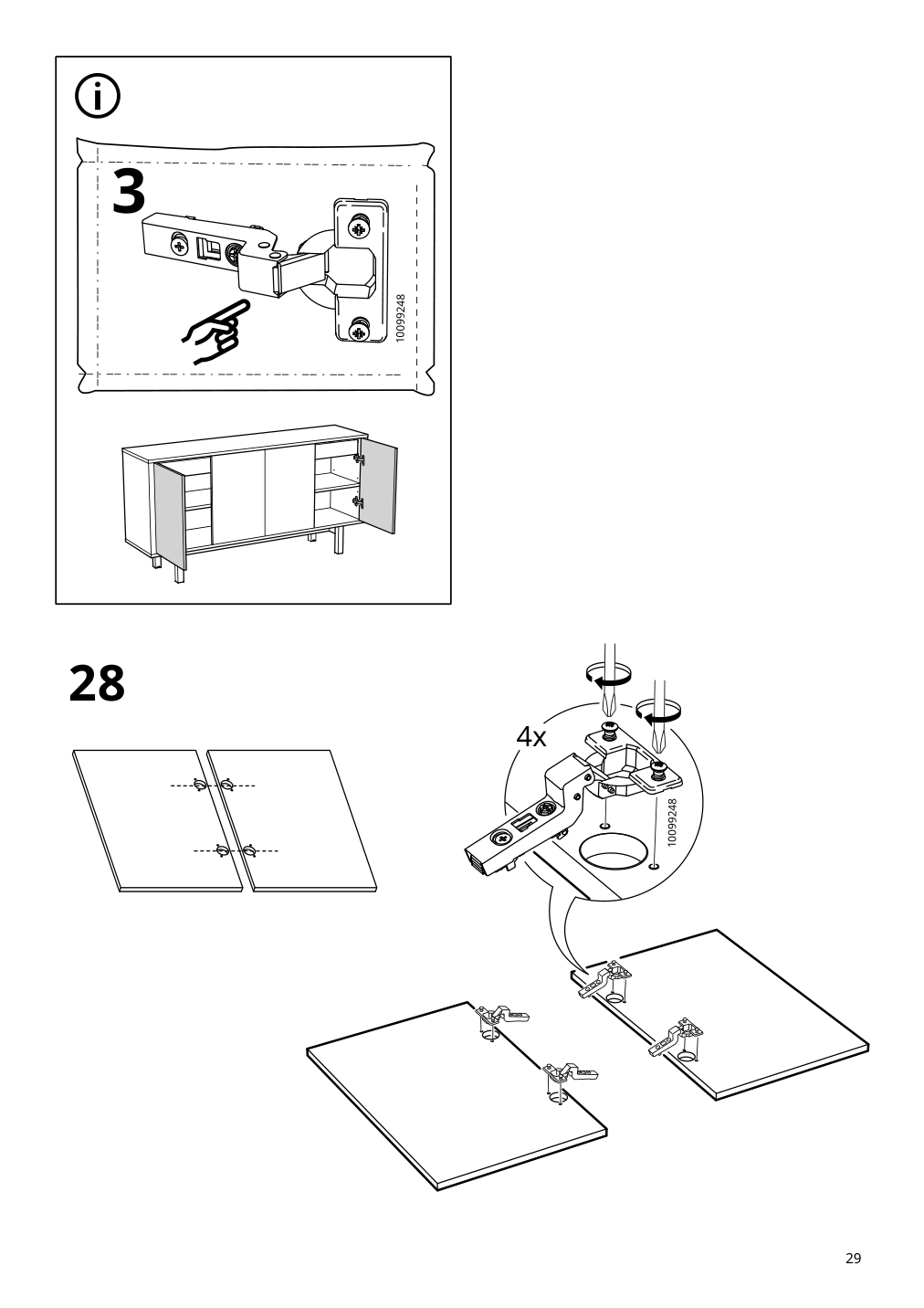 Assembly instructions for IKEA Stockholm sideboard walnut veneer | Page 29 - IKEA STOCKHOLM sideboard 402.397.21