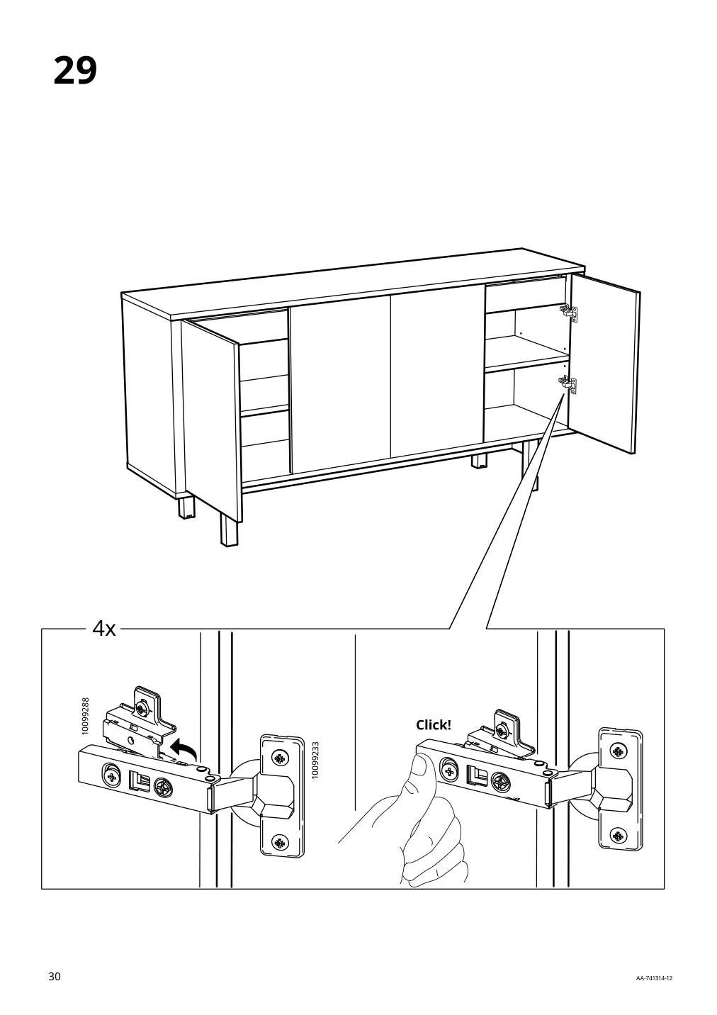 Assembly instructions for IKEA Stockholm sideboard walnut veneer | Page 30 - IKEA STOCKHOLM sideboard 402.397.21