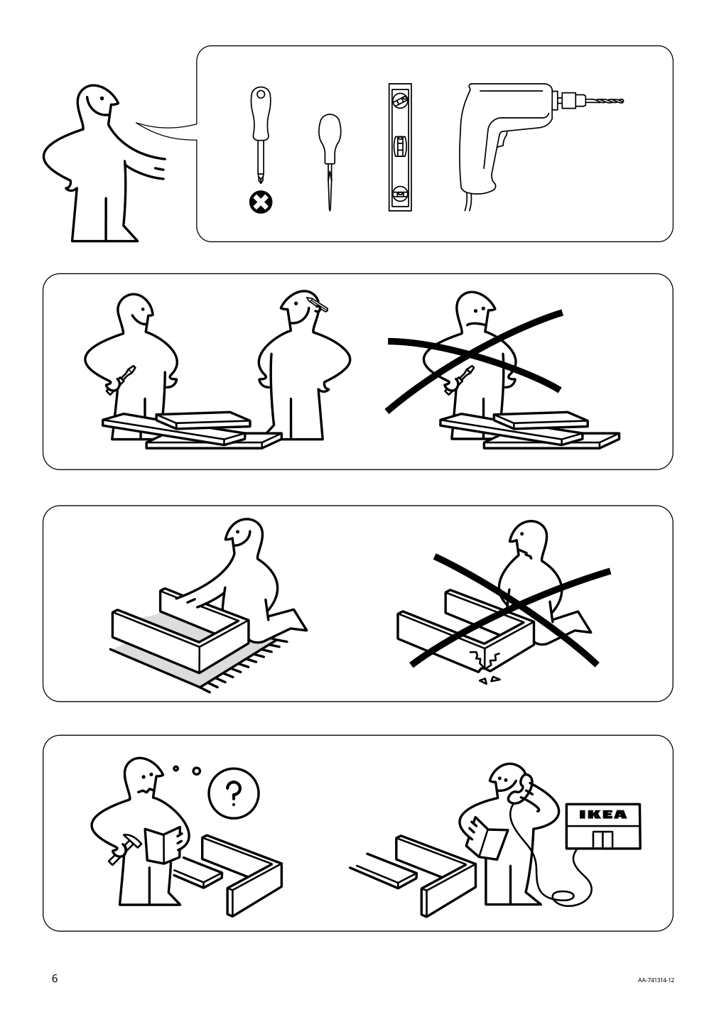 Assembly instructions for IKEA Stockholm sideboard walnut veneer | Page 6 - IKEA STOCKHOLM sideboard 402.397.21