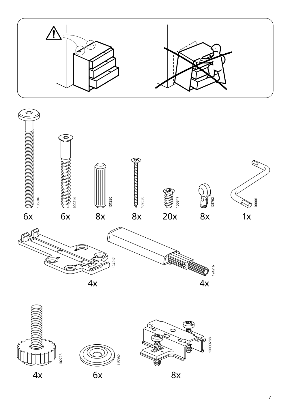 Assembly instructions for IKEA Stockholm sideboard walnut veneer | Page 7 - IKEA STOCKHOLM sideboard 402.397.21