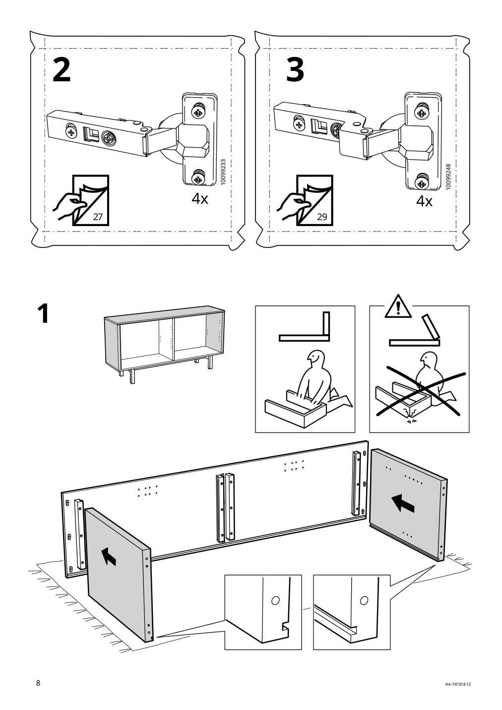 Assembly instructions for IKEA Stockholm sideboard walnut veneer | Page 8 - IKEA STOCKHOLM sideboard 402.397.21