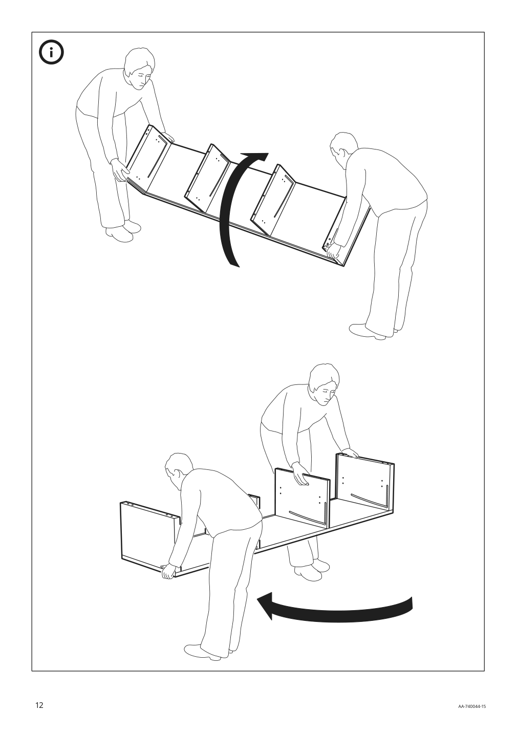 Assembly instructions for IKEA Stockholm tv unit walnut veneer | Page 12 - IKEA STOCKHOLM TV unit 605.662.36