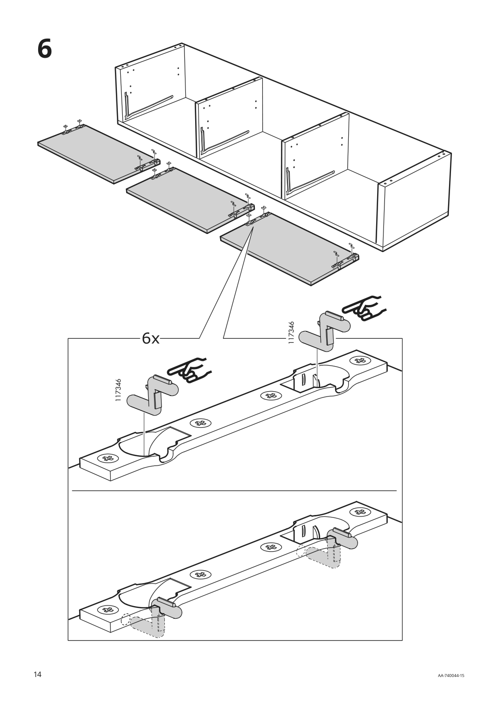 Assembly instructions for IKEA Stockholm tv unit walnut veneer | Page 14 - IKEA STOCKHOLM TV unit 605.662.36