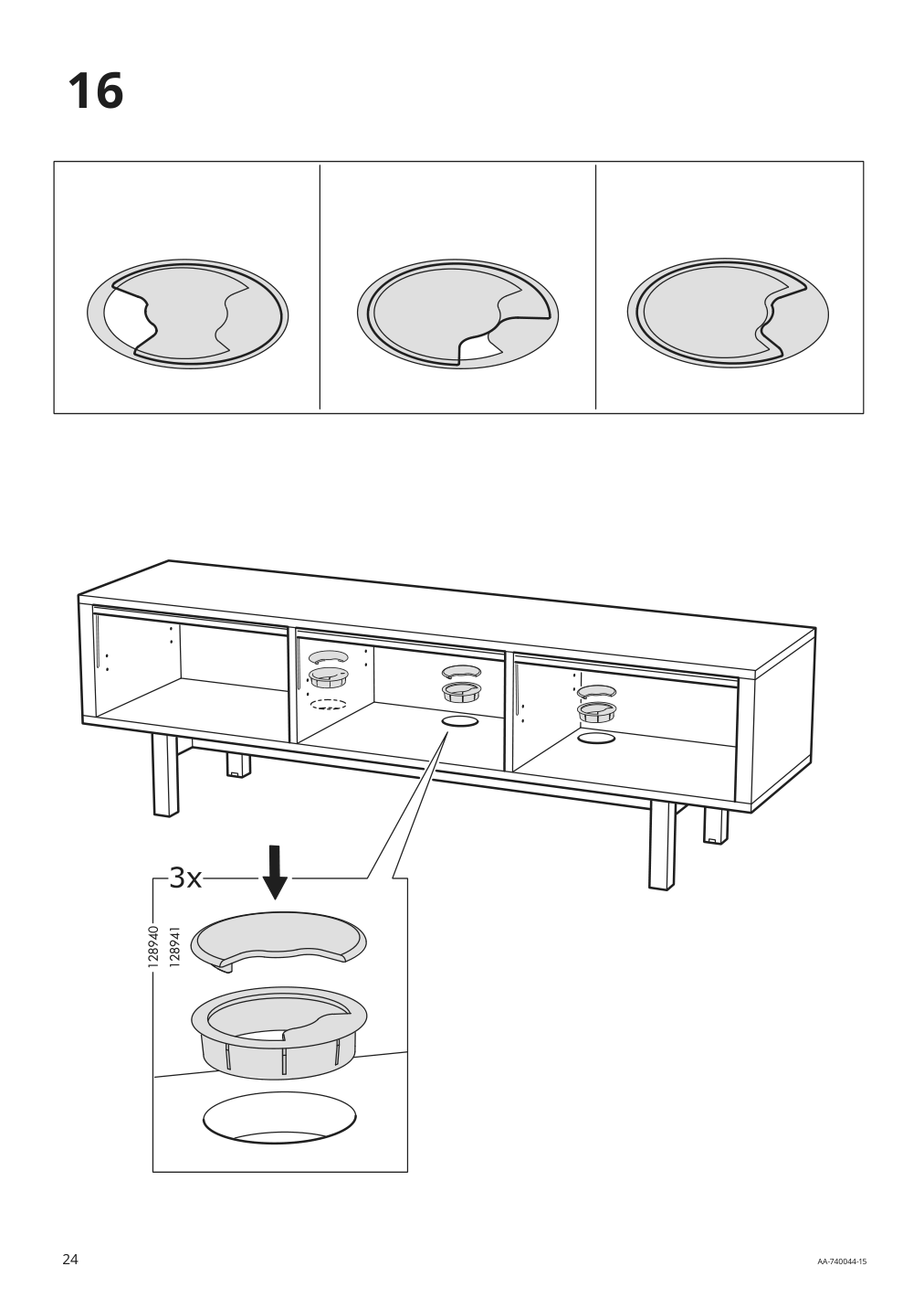 Assembly instructions for IKEA Stockholm tv unit walnut veneer | Page 24 - IKEA STOCKHOLM TV unit 605.662.36