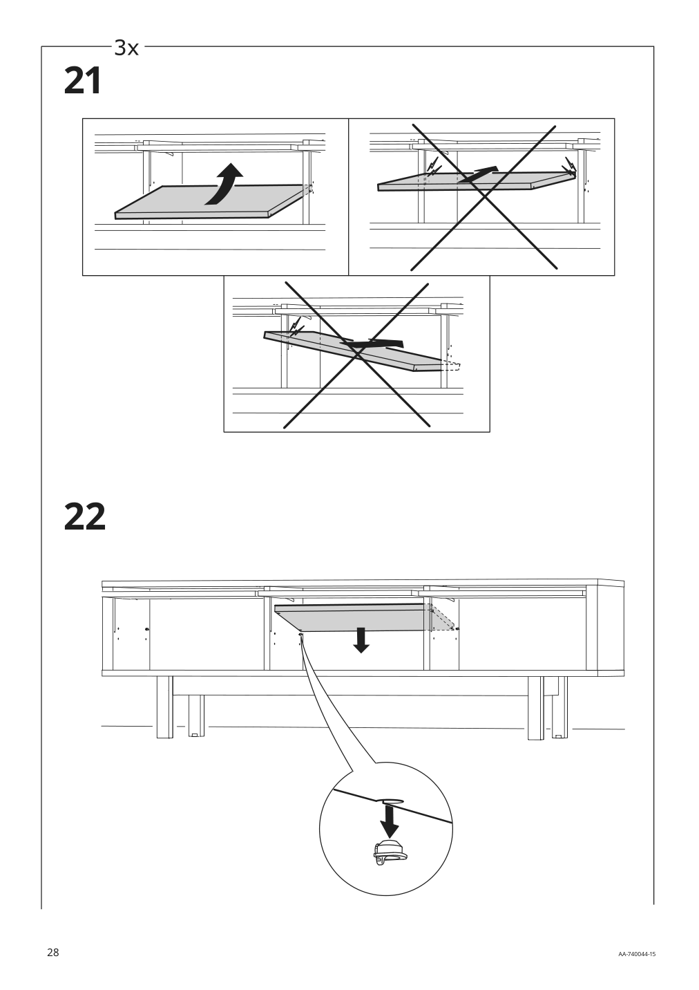 Assembly instructions for IKEA Stockholm tv unit walnut veneer | Page 28 - IKEA STOCKHOLM TV unit 605.662.36