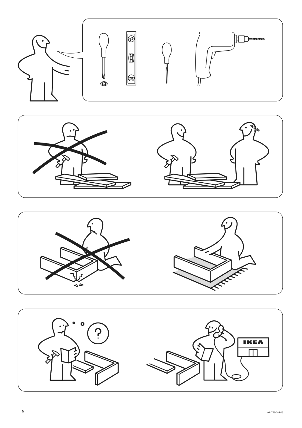 Assembly instructions for IKEA Stockholm tv unit walnut veneer | Page 6 - IKEA STOCKHOLM TV unit 605.662.36