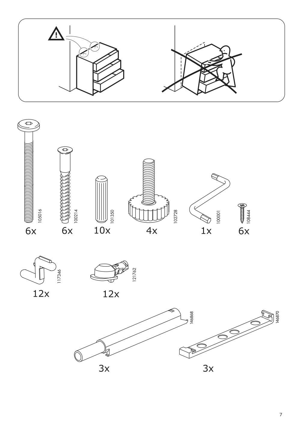 Assembly instructions for IKEA Stockholm tv unit walnut veneer | Page 7 - IKEA STOCKHOLM TV unit 605.662.36