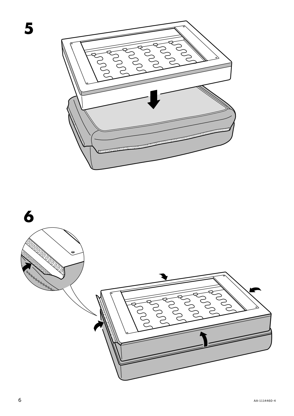 Assembly instructions for IKEA Stocksund cover for ottoman ljungen beige | Page 6 - IKEA STOCKSUND cover for ottoman 902.820.57