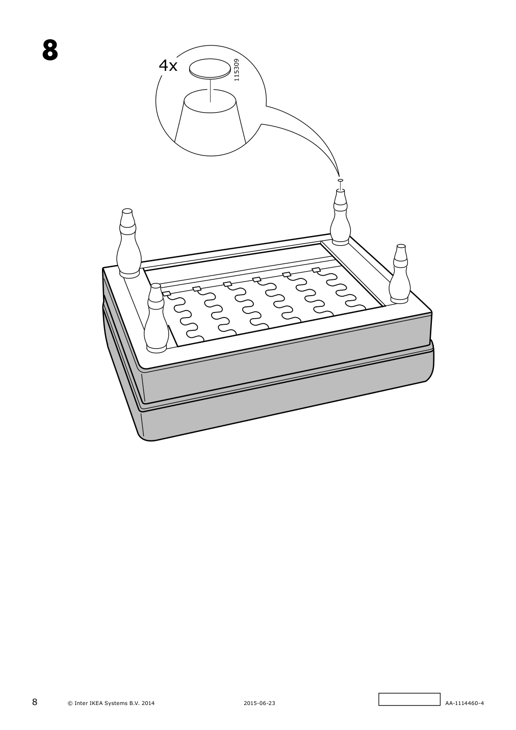 Assembly instructions for IKEA Stocksund cover for ottoman ljungen beige | Page 8 - IKEA STOCKSUND cover for ottoman 902.820.57