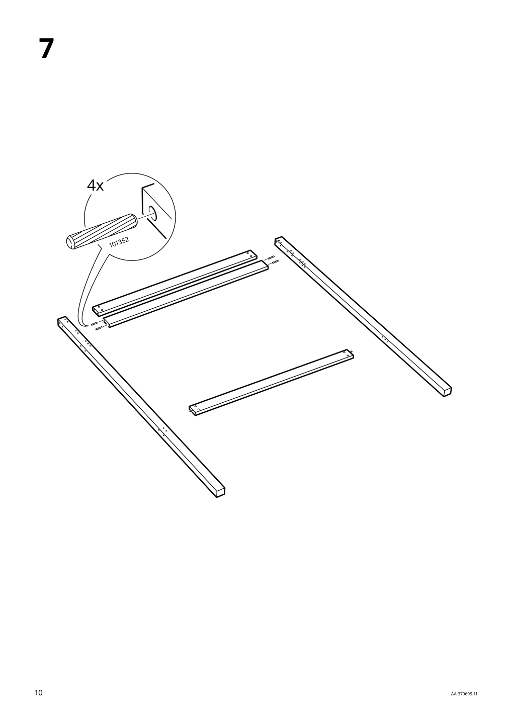 Assembly instructions for IKEA Stora loft bed frame black | Page 10 - IKEA STORÅ loft bed frame 001.608.66