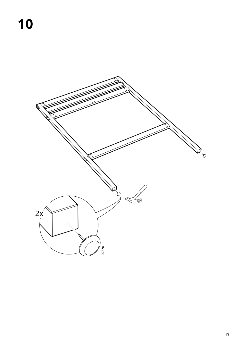 Assembly instructions for IKEA Stora loft bed frame black | Page 13 - IKEA STORÅ loft bed frame 001.608.66