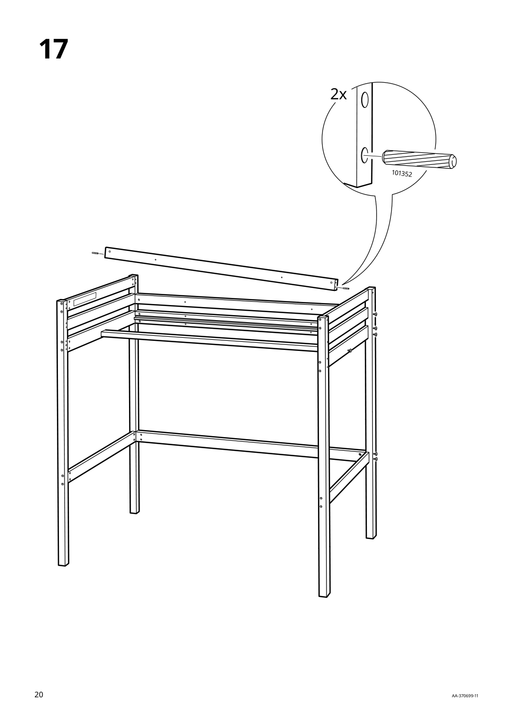 Assembly instructions for IKEA Stora loft bed frame black | Page 20 - IKEA STORÅ loft bed frame 001.608.66