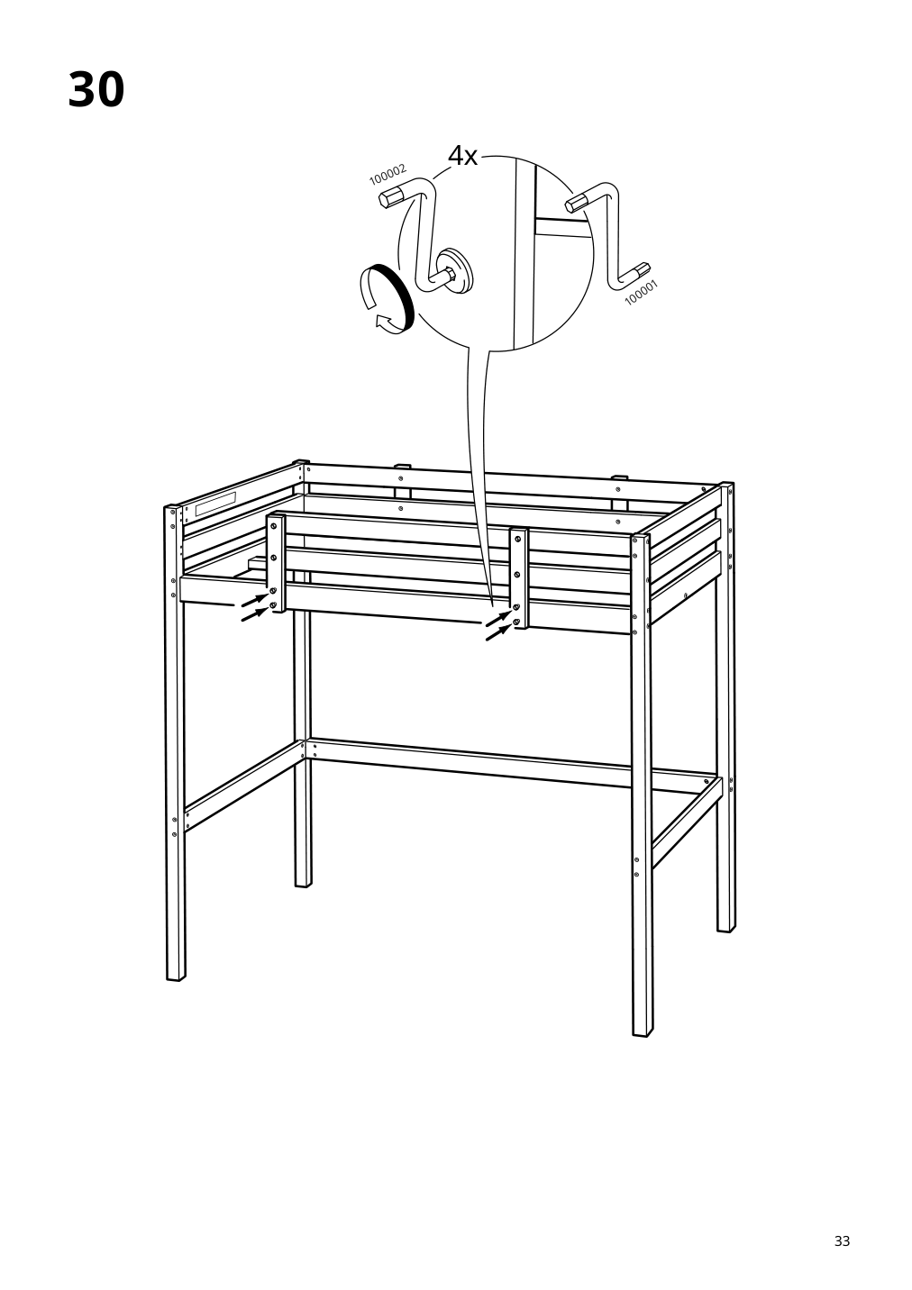 Assembly instructions for IKEA Stora loft bed frame black | Page 33 - IKEA STORÅ loft bed frame 001.608.66